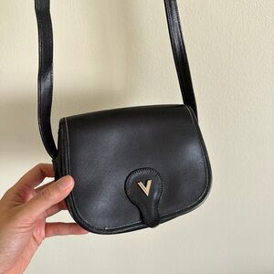 Vintage MARIO VALENTINO Leather Shoulder Bag